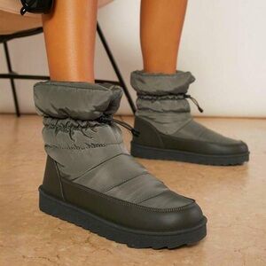 Women’s Green Olive Winter Snow/Rain Boots